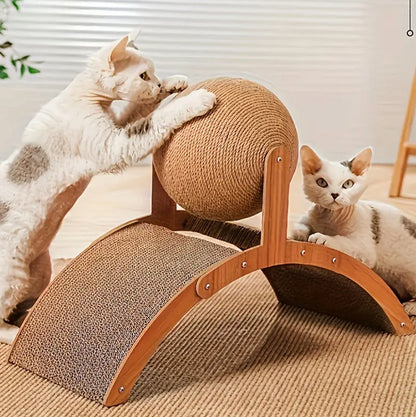 Ferris Wheel-Shaped Cat Scratching Ball and Board