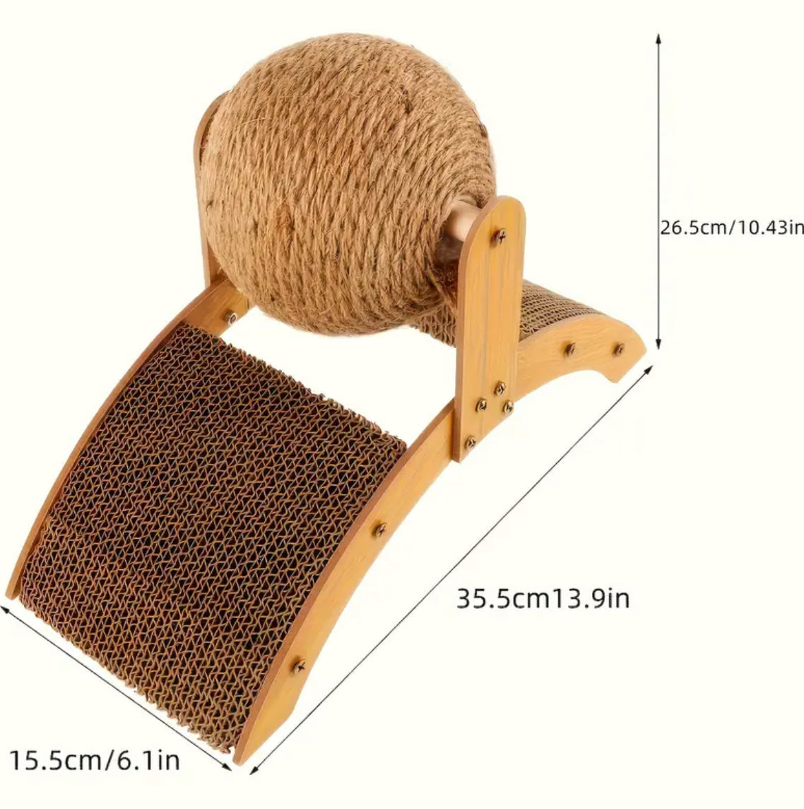 Ferris Wheel-Shaped Cat Scratching Ball and Board